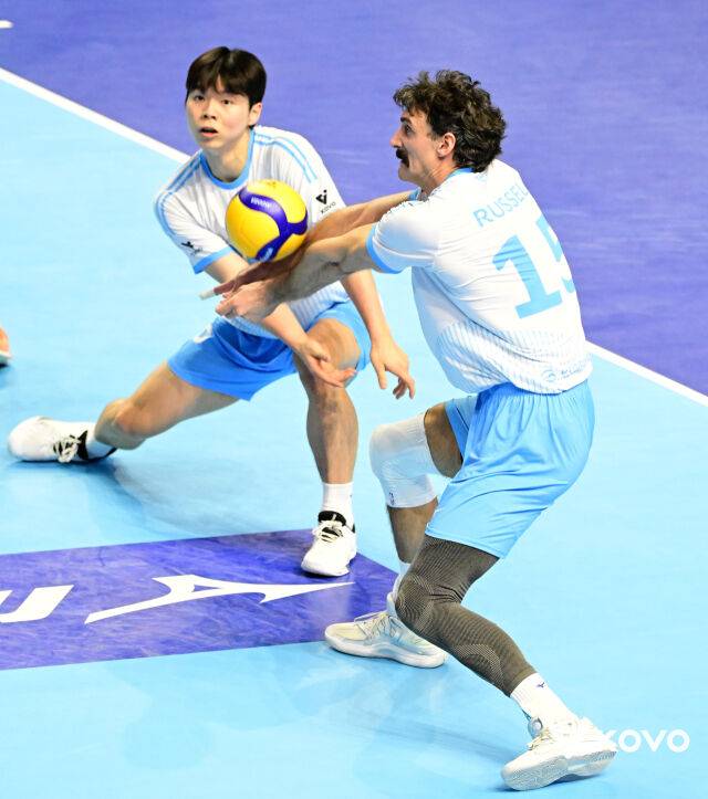 러셀의 리시브./KOVO