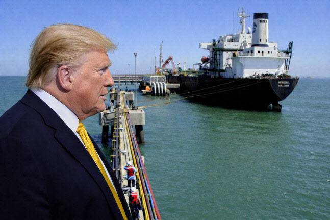 도널드 트럼프 미국 대통령과 베네수엘라 호세 정유 화물 터미널 (사진=AFP+로이터 by 챗GPT)