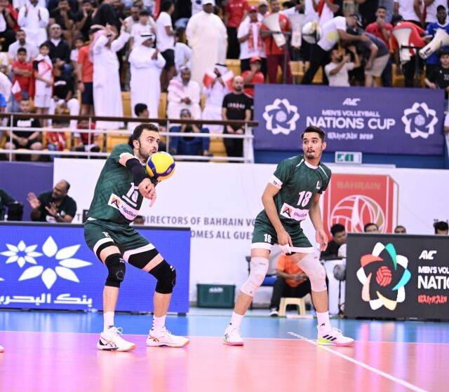 한국전력 유니폼을 입은 무사웰 칸(18번)./AVC