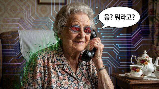 영국의 대형 통신사 버진 미디어 O2는 전화금융사기 범죄자들의 시간을 낭비하게 만들어 피해를 예방하는 AI 모델 ‘데이지’가 톡톡한 성과를 거뒀다고 밝혔다. 사진은 기사의 내용을 바탕으로 생성. Chat GPT