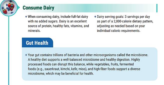 미국 보건복지부(HHS)와 농무부(USDA)가 7일(현지시간) 공동 발표한 2025-2030 미국인을 위한 식생활 지침(Dietary Guidelines for Americans, 2025–2030). 미 농무부 홈페이지 캡처