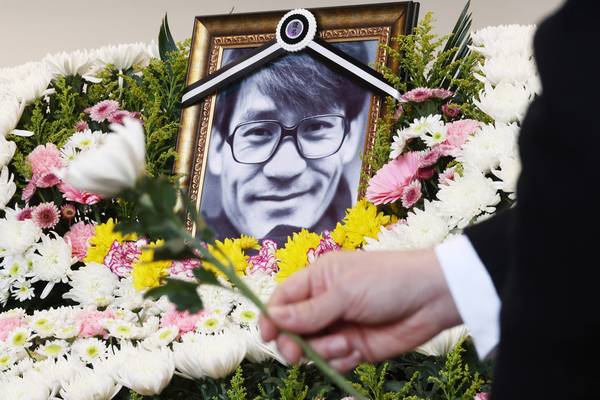 6일 서울 중구 충무로 서울영화센터에 배우 고 안성기의 추모 공간이 마련되어 있다. 2026.1.6 /연합뉴스