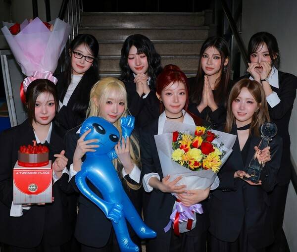 ▲ 9일 방송된 KBS2 '뮤직뱅크'에서 데뷔 첫 1위를 기록한 세이마이네임. 제공|인코드엔터테인먼트