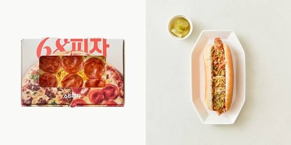 (왼쪽부터) 68페퍼로니피자·요리하다 15핫도그. 롯데마트 제공
