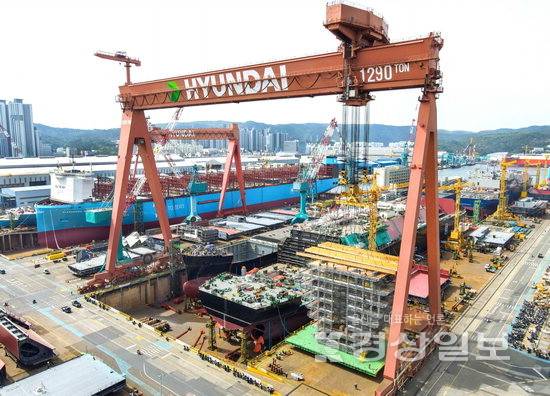 ▲ HD현대중공업 울산공장 야드. HD현대중공업 제공