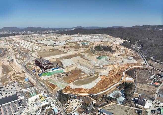 SK하이닉스 용인 반도체 클러스터 건설 현장. SK하이닉스 누리집