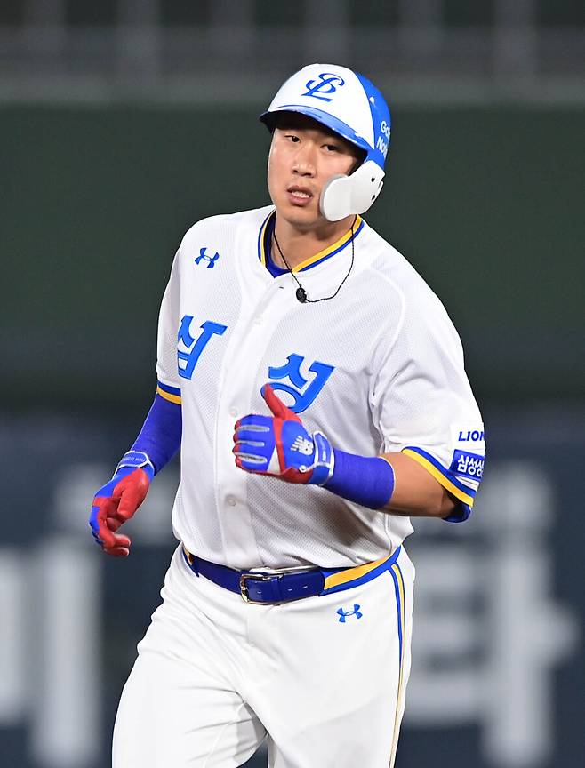 ▲ 삼성 라이온즈 시절의 김동엽 ⓒ삼성 라이온즈