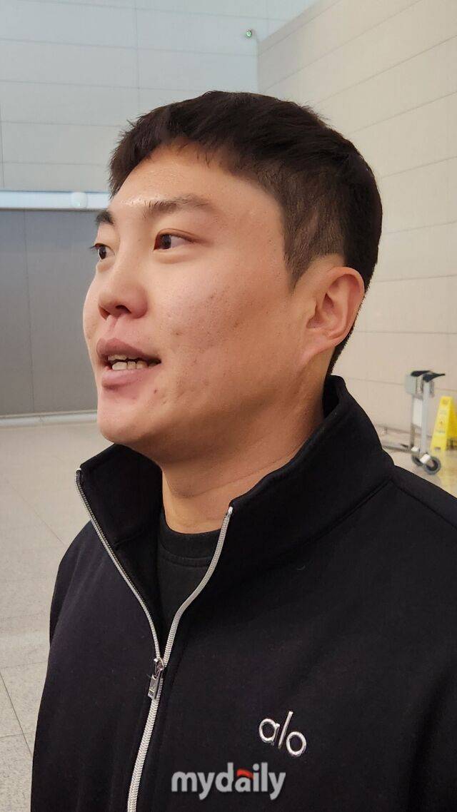 삼성 라이온즈 류지혁./인천공항=김경현 기자