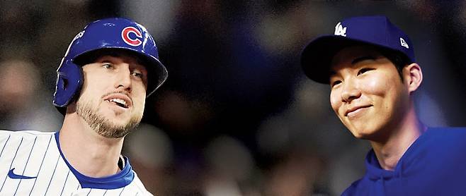 카일 터커(왼쪽)와 김하성 | AP·AFP연합뉴스