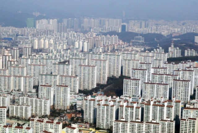 용인시 수지구 아파트 단지. 연합뉴스