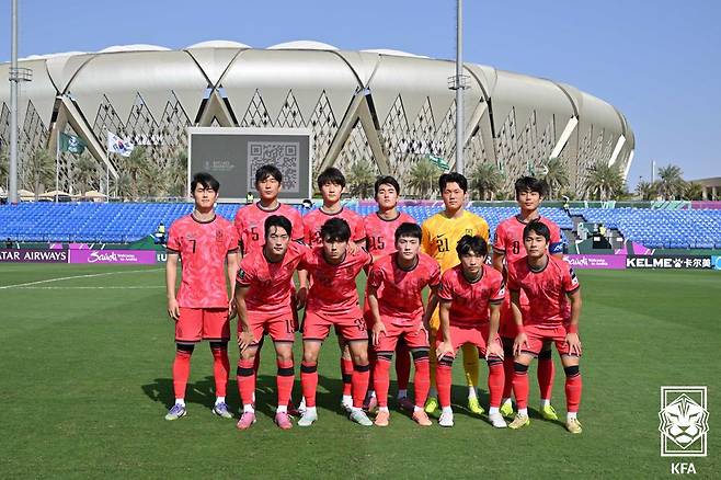 한국 U-23 축구대표팀. /사진=대힌축구협회 제공