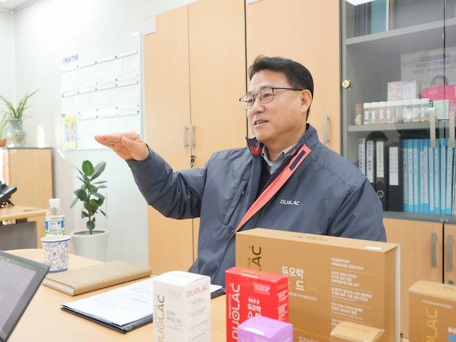이현용 쎌바이오텍 공장장이 지난 21일 경기 김포시 쎌바이오텍 본사에서 머니투데이와 인터뷰를 진행하고 있다./사진제공=쎌바이오텍