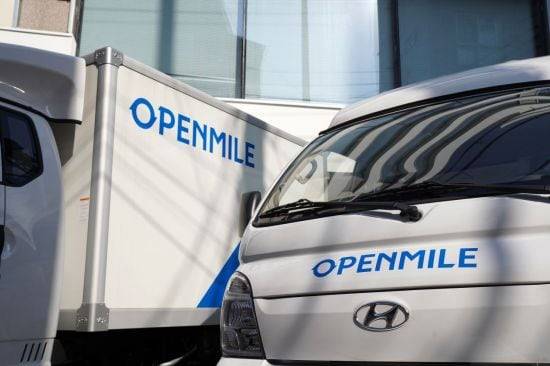 IT 기반 모빌리티 통합 관리 설루션 기업 오픈마일의 물류 차량. /오픈마일 제공