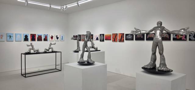 서울 인사동 노화랑에서 열리고 있는 김성복의 개인전 ‘그리움의 그림자’의 전시 전경 /김경미기자