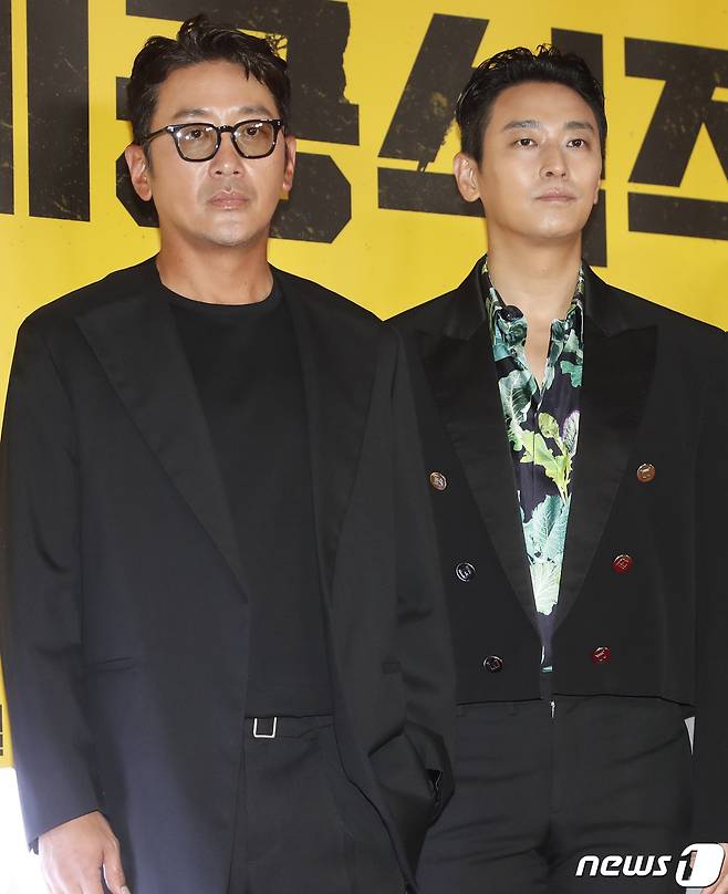 배우 하정우와 주지훈(오른쪽)/뉴스1 ⓒ News1