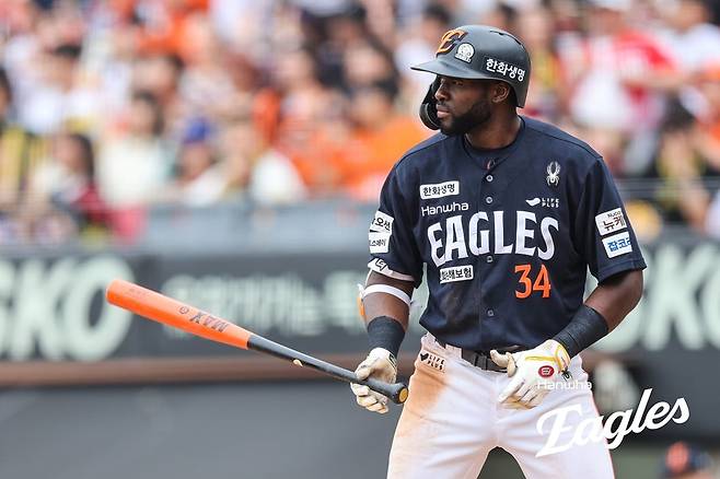 ▲ 양키스 최고 유망주 타이틀이 점차 희미해지고 있는 에스테반 플로리얼 ⓒ 한화 이글스