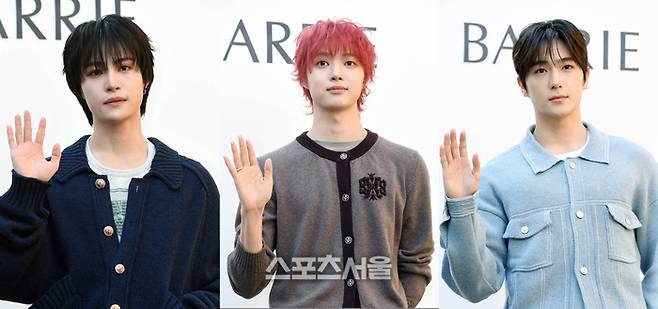 정확히 11시 20분부터 2분 단위로 연이어 포토월 앞에선 NCT 양양-앤팀 의주-더보이즈 현재. 박진업 기자 upandup@sportsseoul.com