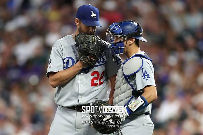 ▲ 클레이튼 커쇼(왼쪽)와 오스틴 반스