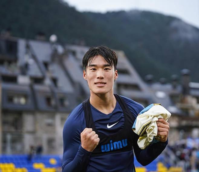 FC안도라 김민수. /사진=김민수 SNS 캡처