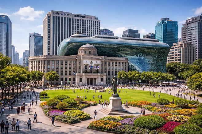 서울시청과 서울광장