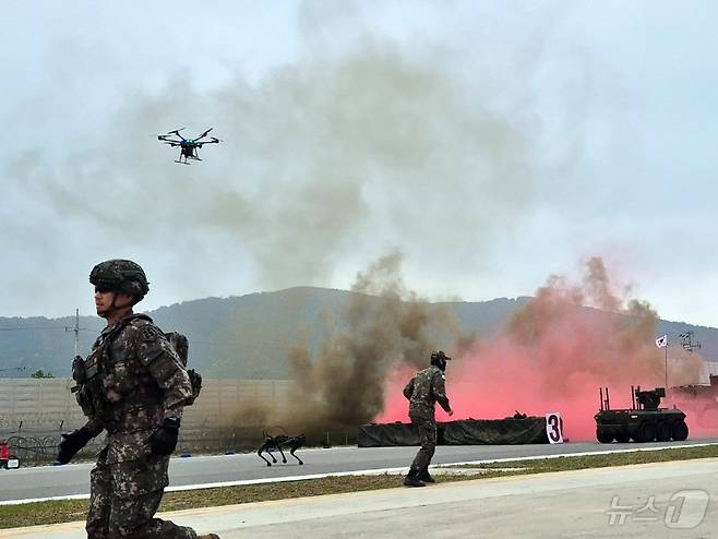 육군 아미 타이거(Army TIGER) 전투체계 시연. /뉴스1 ⓒ News1 양희문 기자