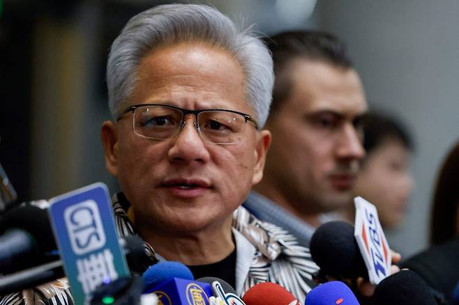 지난달 30일 대만을 방문한 젠슨 황 엔비디아 최고경영자 / 사진=로이터