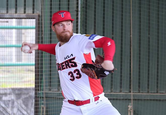 KIA 타이거즈와 재계약한 외국인 투수 아담 올러. 사진제공=KIA 타이거즈