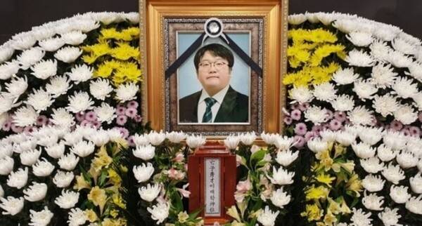 ▲고 이재학 PD 영정사진. ⓒ미디어오늘