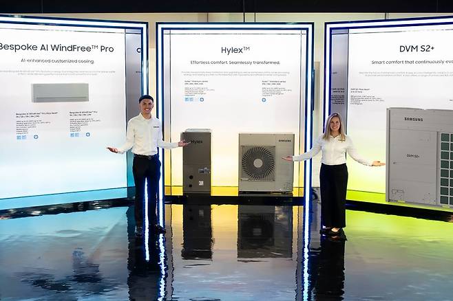 삼성전자가 미국 라스베이거스에서 열리는 북미 최대 규모 공조 전시회 AHR 엑스포’에 참가해 북미 지역에 특화된 공조 제품과 AI 기반의 통합 기기 관리 기능을 선보였다.