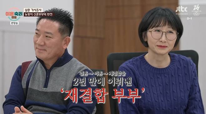이혼과 재결합을 반복한 부부의 파란만장한 사연이 공개됐다. /사진=JTBC '이혼숙려캠프' 방송화면