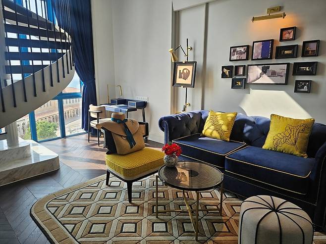 전 객실 스위트로 이뤄진 테르자 복층 객실(사진=정상미)