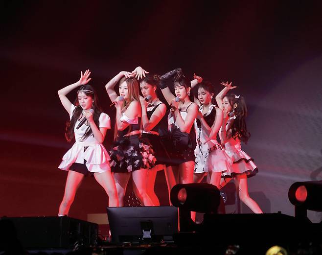 2024년 1월20일 중국 홍콩에서 열린 한국 걸그룹 스테이씨(STAYC)의 콘서트 ⓒ연합뉴스