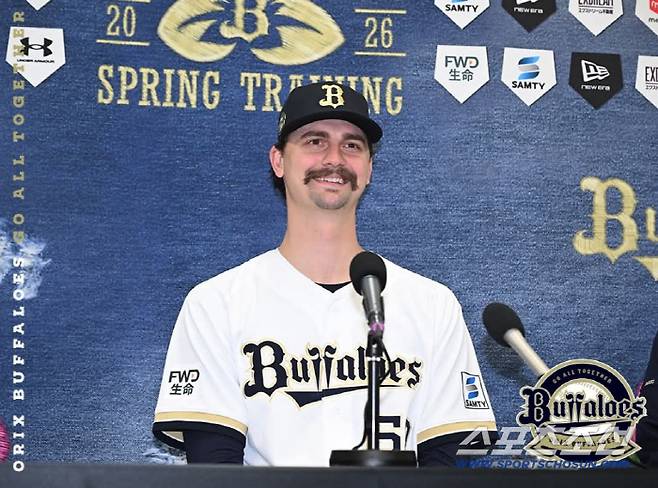 우완 션 제리는 2022년 메이저리그에 데뷔해 통산 93경기에 등판했다. 오릭스와 1억5000만엔에 계약했다. 사진캡처=오릭스 버팔로즈 SNS