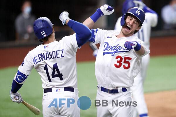 이 세리머니를 하다 부상당한 벨린저. ⓒAFPBBNews = News1