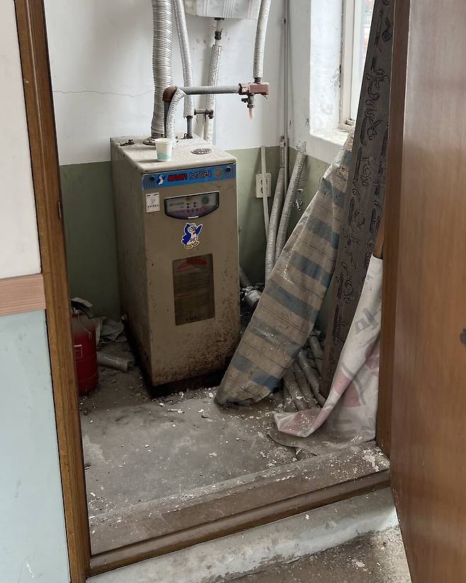 공사 전, 2층 보일러실 전경. /독자 제공