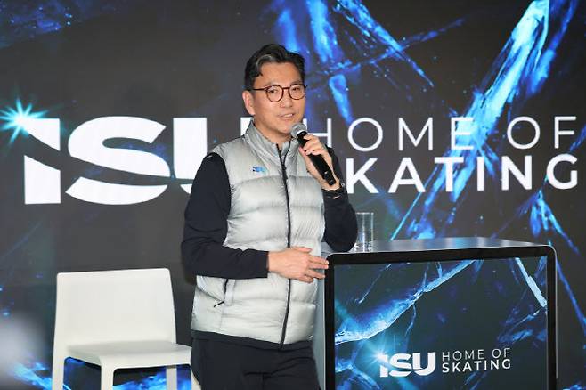 '홈 오브 스케이팅'에서 열린 김재열 집행위원 간담회.(사진=연합뉴스)