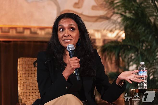 미국 로스앤젤레스(LA) 시장 선거에 출마를 선언한 니티아 라만 LA4지구 시의원. (출처=엑스) 2026.2.10./뉴스1