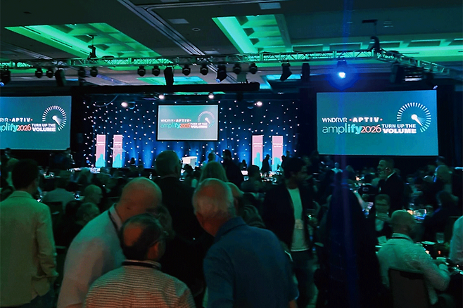 윈드리버의 연례 세일즈 킥오프 행사 '윈드리버 앰플리파이 2026' 현장. ⓒ노타