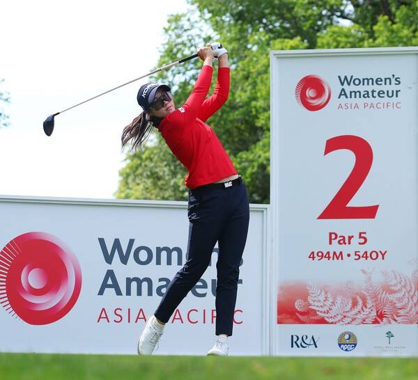2026년 아시아·태평양 여자 아마추어(WAAP) 챔피언십에 출전한 대한민국 골프 국가대표 양윤서가 1라운드에서 경기하는 모습이다. 사진제공=R&A (사진을 무단으로 사용하지 마십시오.)