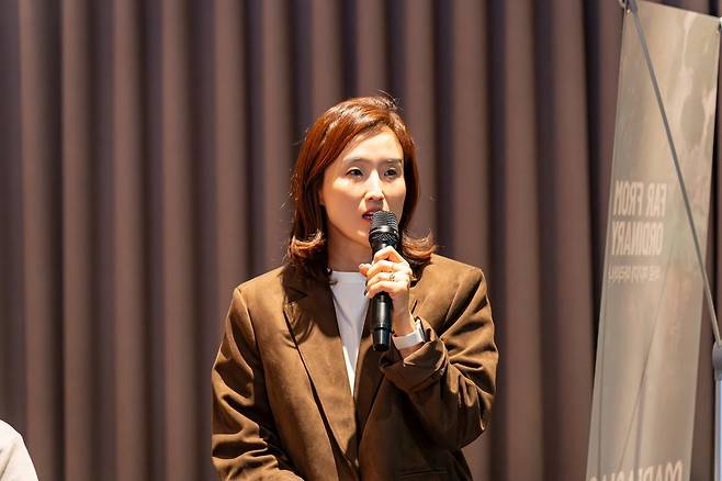 사이판, 티니안, 로타 등 북마리아나제도 관광 리브랜딩 프리젠테이션을 하는 마리아나관광청 구정회 이사