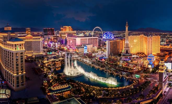 라스베이거스 스트립 전경 (라스베이거스 관광청 제공)