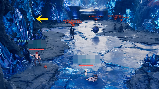 ▲ 발판 돌파 후 나오는 키벨 찍고 키벨 좌측 길로 진행하면 두 번째 보스