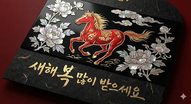 AI로 만든 세뱃돈 봉투 이미지. 사진 나노 바나나