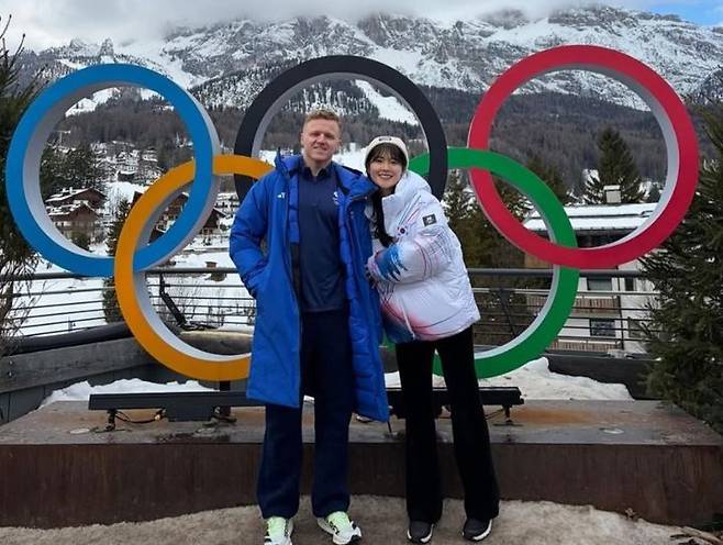 '컬링 커플' 바비 래미(영국)와 설예은. (래미 SNS 캡처)