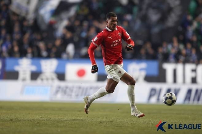 포항 스틸러스 공격수 조르지. 사진=한국프로축구연맹