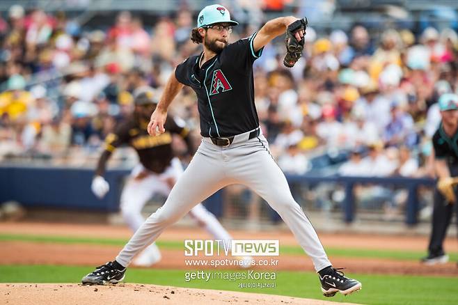 ▲ 애리조나 선발투수 잭 갤런은 2023년 내셔널리그 사이영상 투표에서 3위에 오른 특급 투수다.