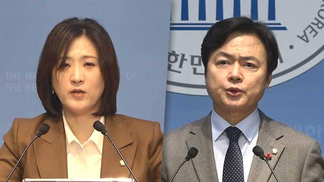 최보윤 국민의힘 수석대변인, 김현정 더불어민주당 원내대변인