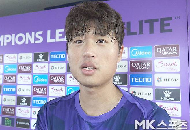 산프레체 히로시마 중앙 수비수 김주성. 사진=이근승 기자