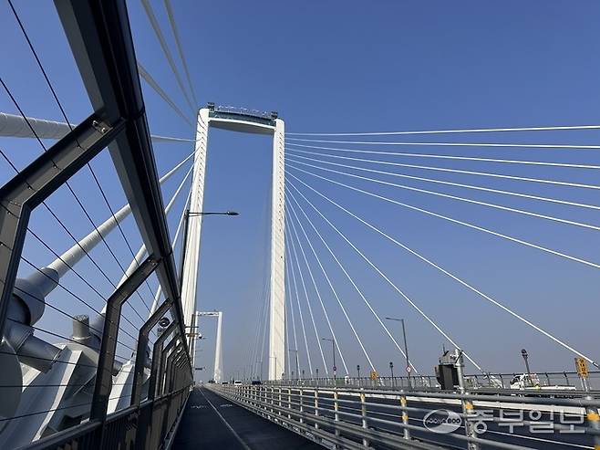 청라하늘대교 주탑 전망대. 사진=노선우 기자