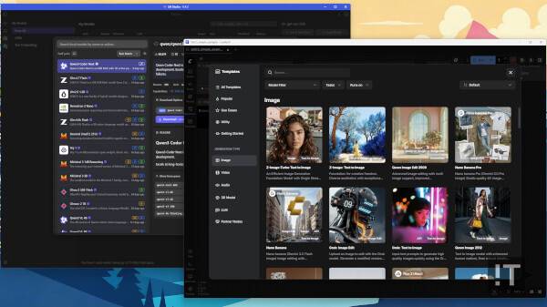 LM스튜디오(좌), 컴피UI(우) 실행 모습 / 권용만 기자